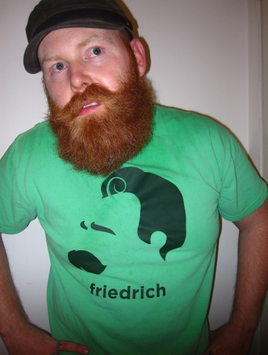 Friedrich Nietzsche T Shirt From Hirsute History