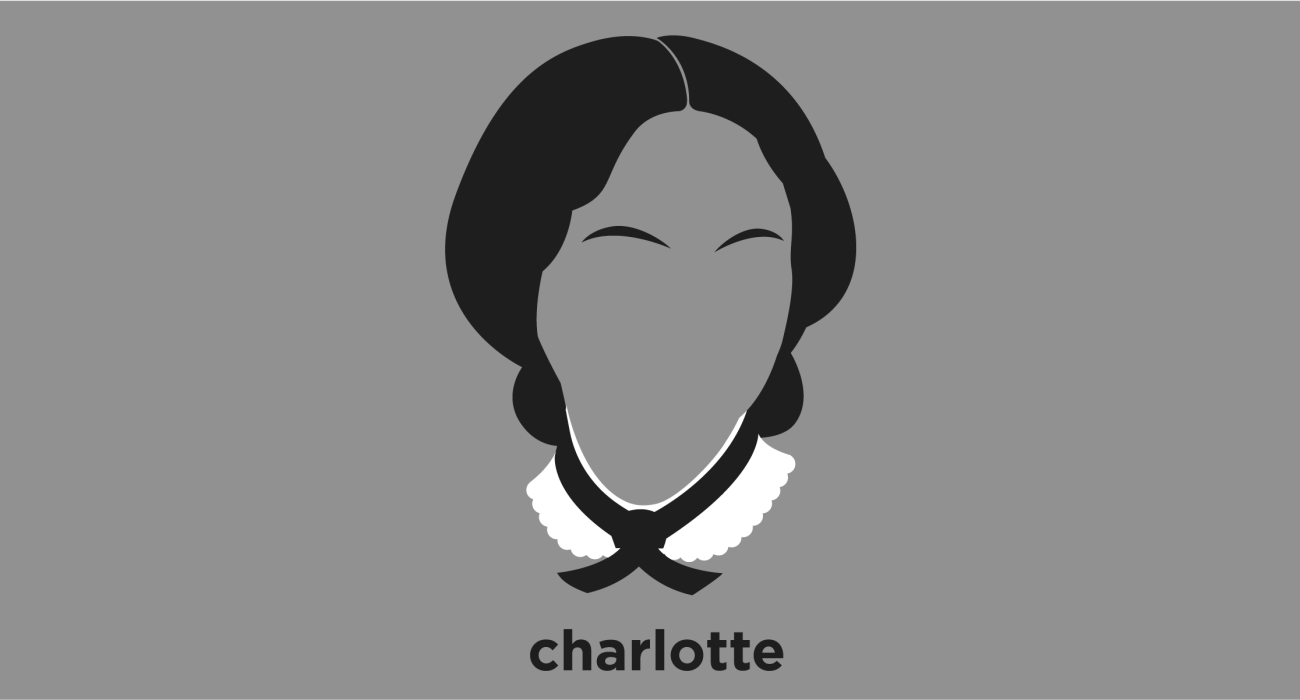 Charlotte Bronte was an English novelist and poet, the eldest of the three Bronte sisters who survived into adulthood and whose novels, most notably Jane Eyre, became classics of English literature.