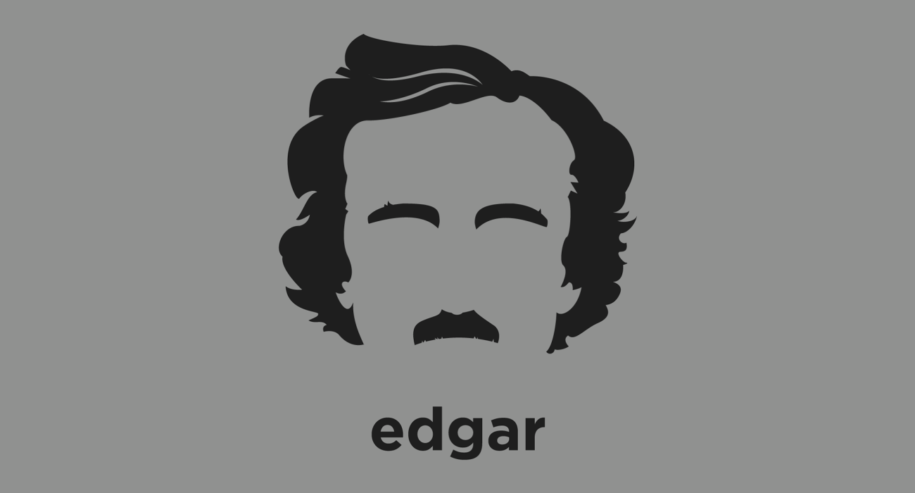 Edgar Allan Poe: American author, poet, editor, and literary critic, considered part of the American Romantic Movement, best known for his tales of mystery and the macabre