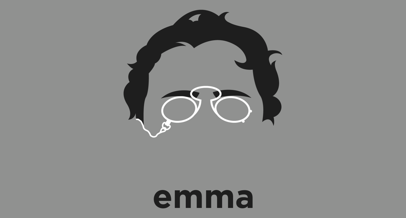 Emma Goldman: an anarchist known for her political activism, writing, and speeches who played a pivotal role in the development of anarchist political philosophy