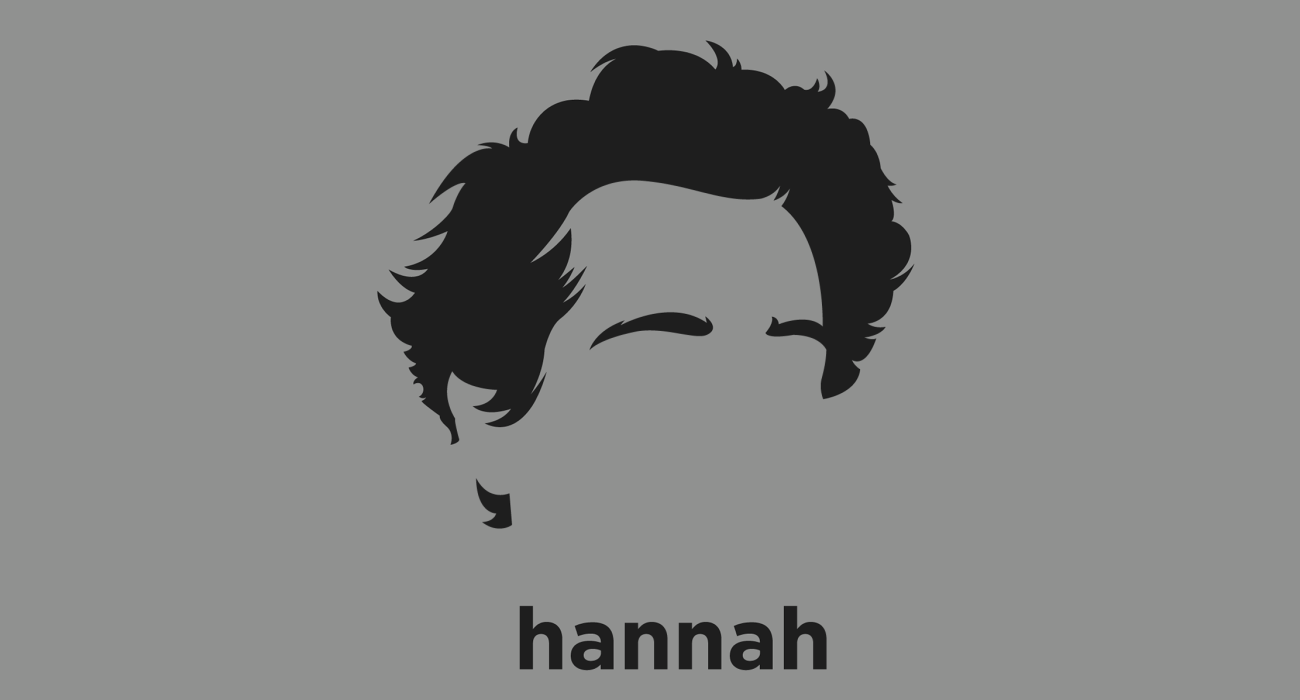 Hannah Arendt: German-born American political theorist, and philosopher whose works deal with the nature of power, authority, and totalitarianism