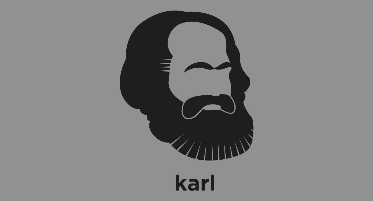 Karl Marx: German philosopher, and revolutionary socialist whose work in economics, and book Das Kapital, laid the basis for the current understanding of labour and its relation to capital