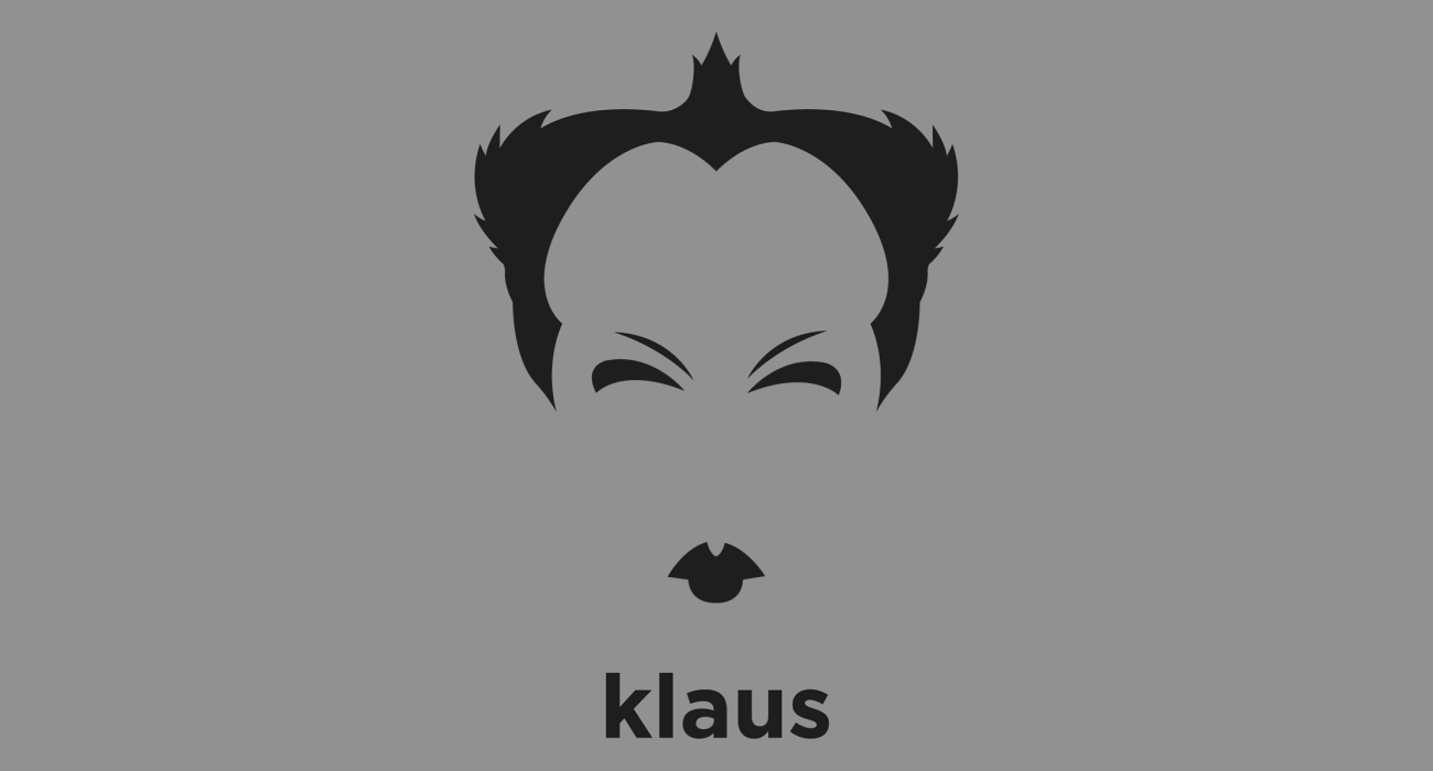 Klaus Nomi: German countertenor noted for his wide vocal range and an unusual, otherworldly stage persona, and his bizarrely visionary theatrical live performances