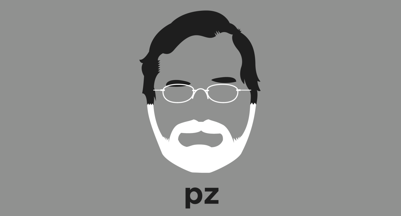 PZ Myers: biologist and founder of the hugely popular science blog Pharyngula. He's an outspoken and confrontational critic of the creationist movement