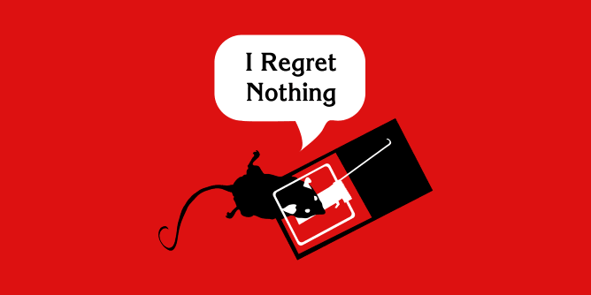 Graphic for regret