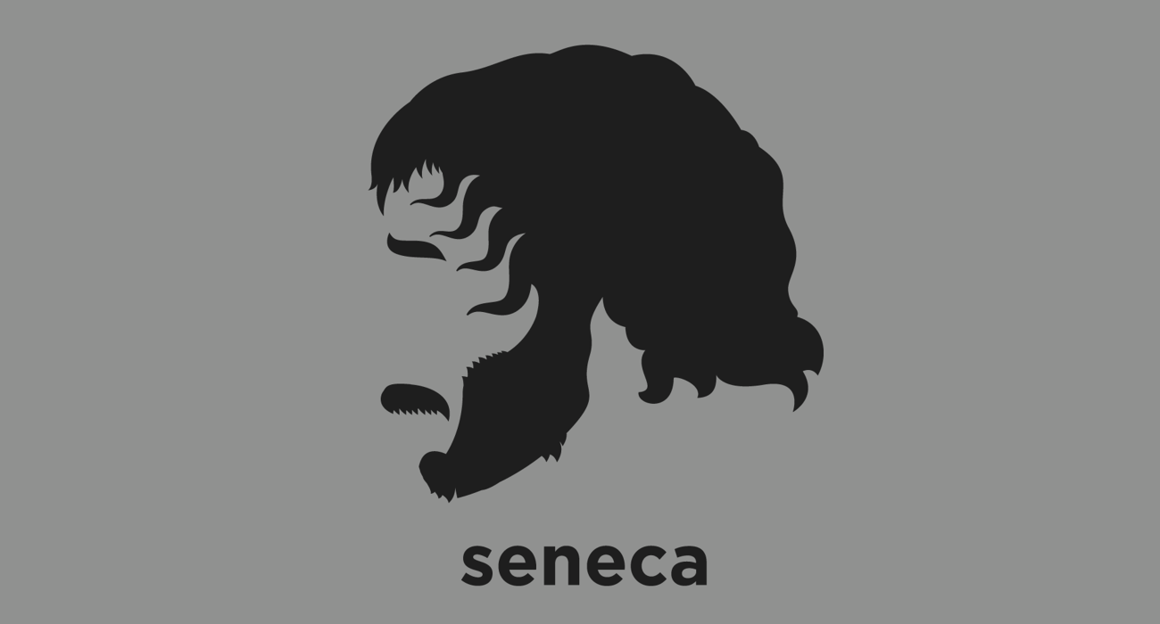 Seneca the Younger: a Roman Stoic philosopher, statesman, dramatist, and humorist of the Silver Age of Latin literature. Advisor to emperor Nero, and some regard as the first great Western thinker on the complex nature and role of gratitude in human relationships