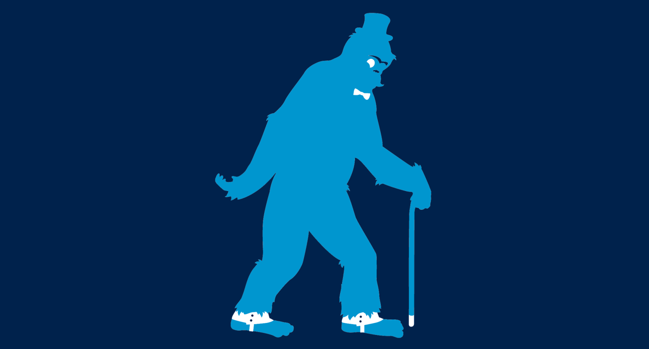 A fancy pants bigfoot, dressed to the nines and ready for a night out on the town