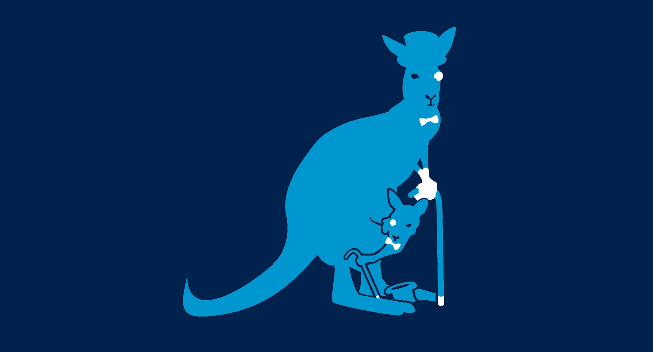 Fancy within fancy on this recursively dapper marsupial