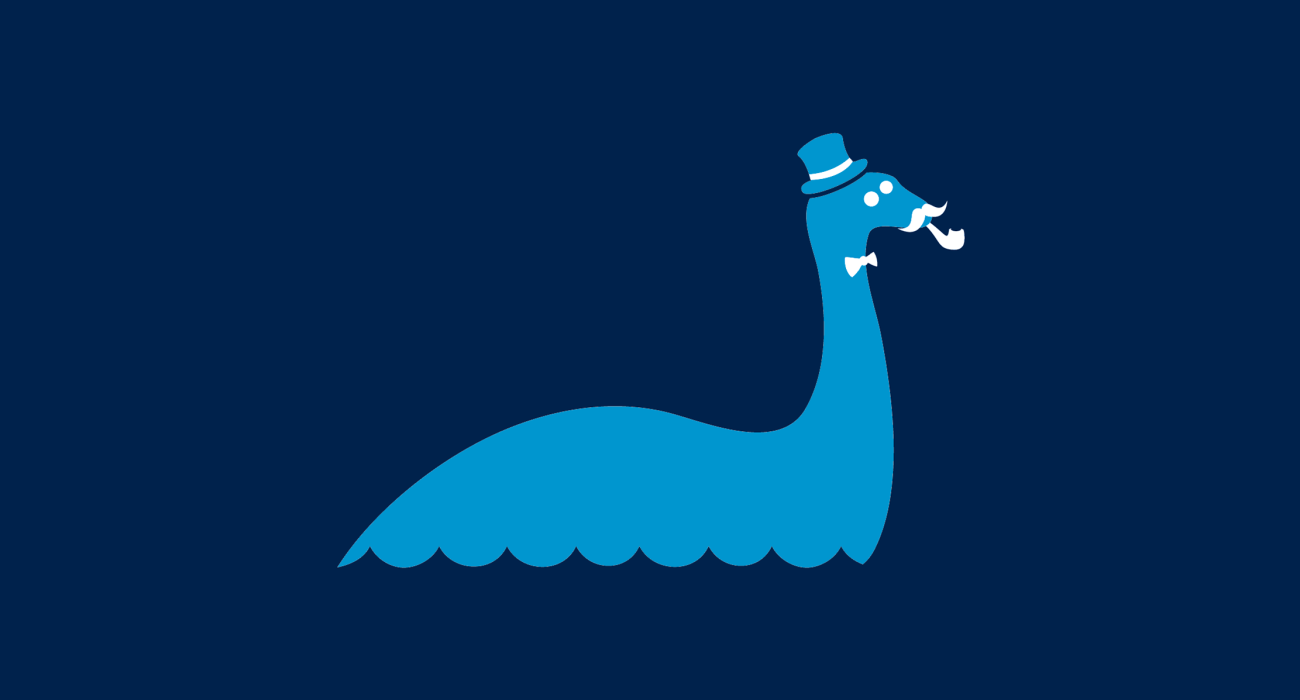 A fancy pants nessie, dressed to the nines and ready for a night out on the town
