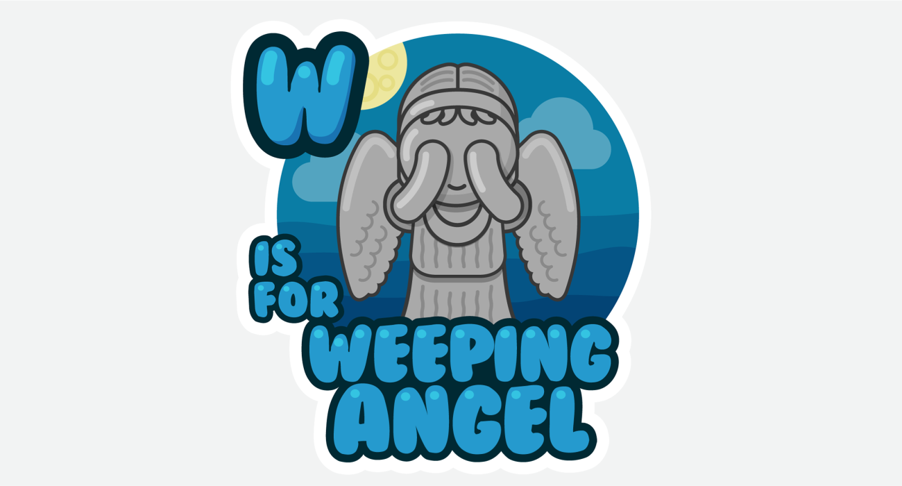 W Is For Weeping Angel T Shirt From Abcs Of Evil